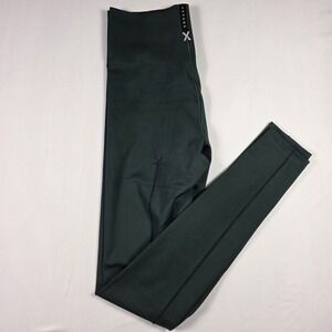Savage X Fenty Women's Faux Leather High Waist Leggings Dark Green Size 6